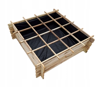 Kvetináč na balkón - Balkónový box 120 x 120 cm drevený